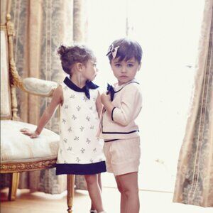 JANIE AND JACKIE Pink Parisian Bow Boucle Jacket